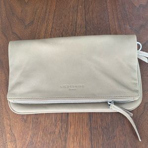 Liebeskind Leather Clutch in Taupe